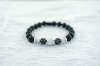 Black & White Mosquito Lava Bracelet Collection