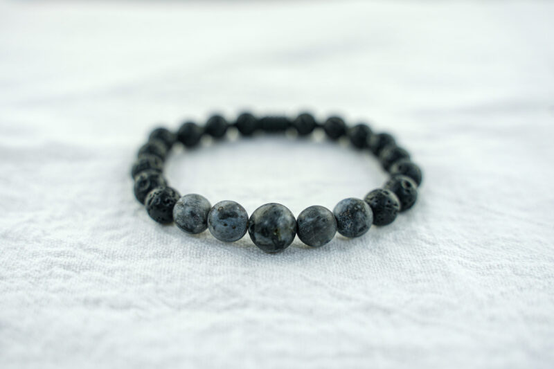 Black & White Mosquito Lava Bracelet Collection - Image 3